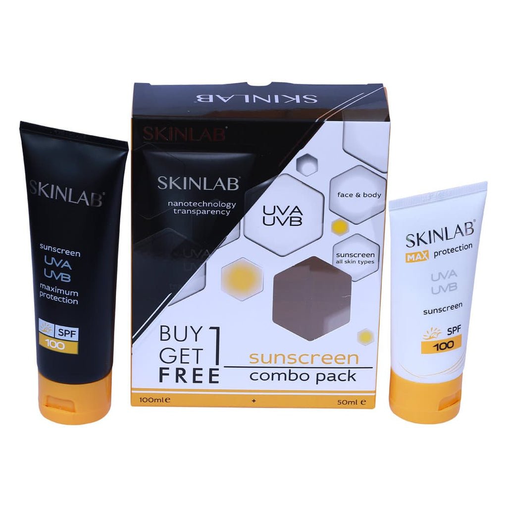 Skinlab Spf100 Sunblock 100ml + 50ml Combo Pack Free Offer
