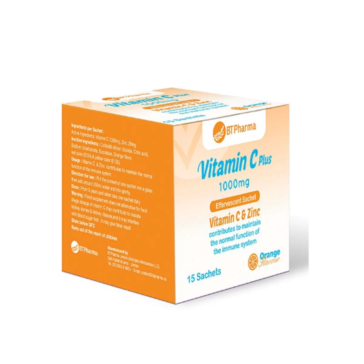 BT Pharma Vitamin C & Zinc Capsule 30
