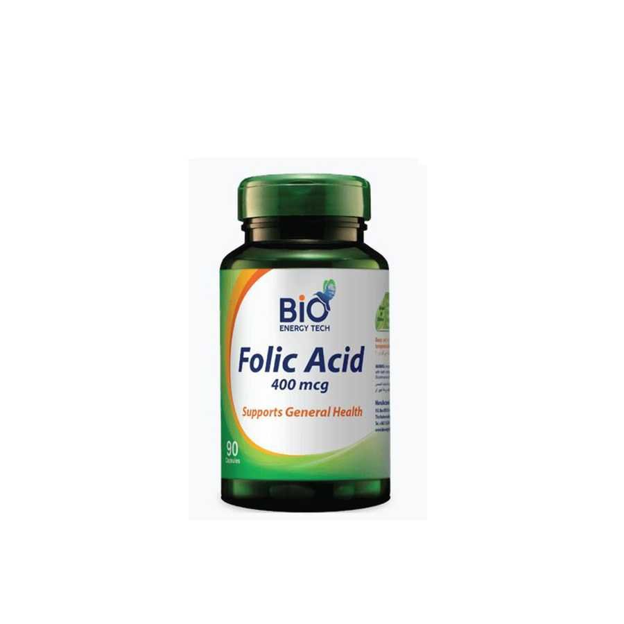 Bio Energy Folic Acid 400mcg Capsule 90