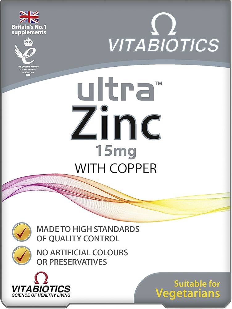 Vitabiotics Ultra Zinc With Copper 15mg Tablet 60
