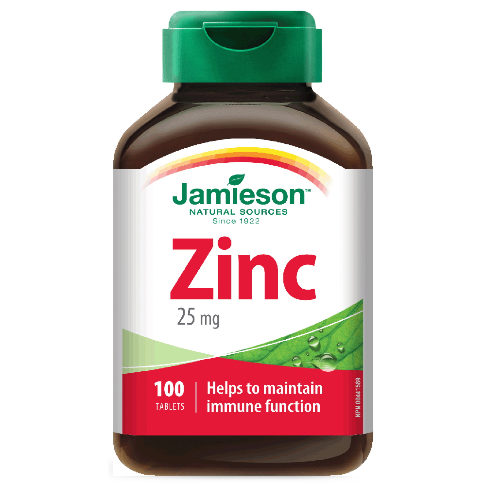 Jamieson Zinc 25mg Tablet 100
