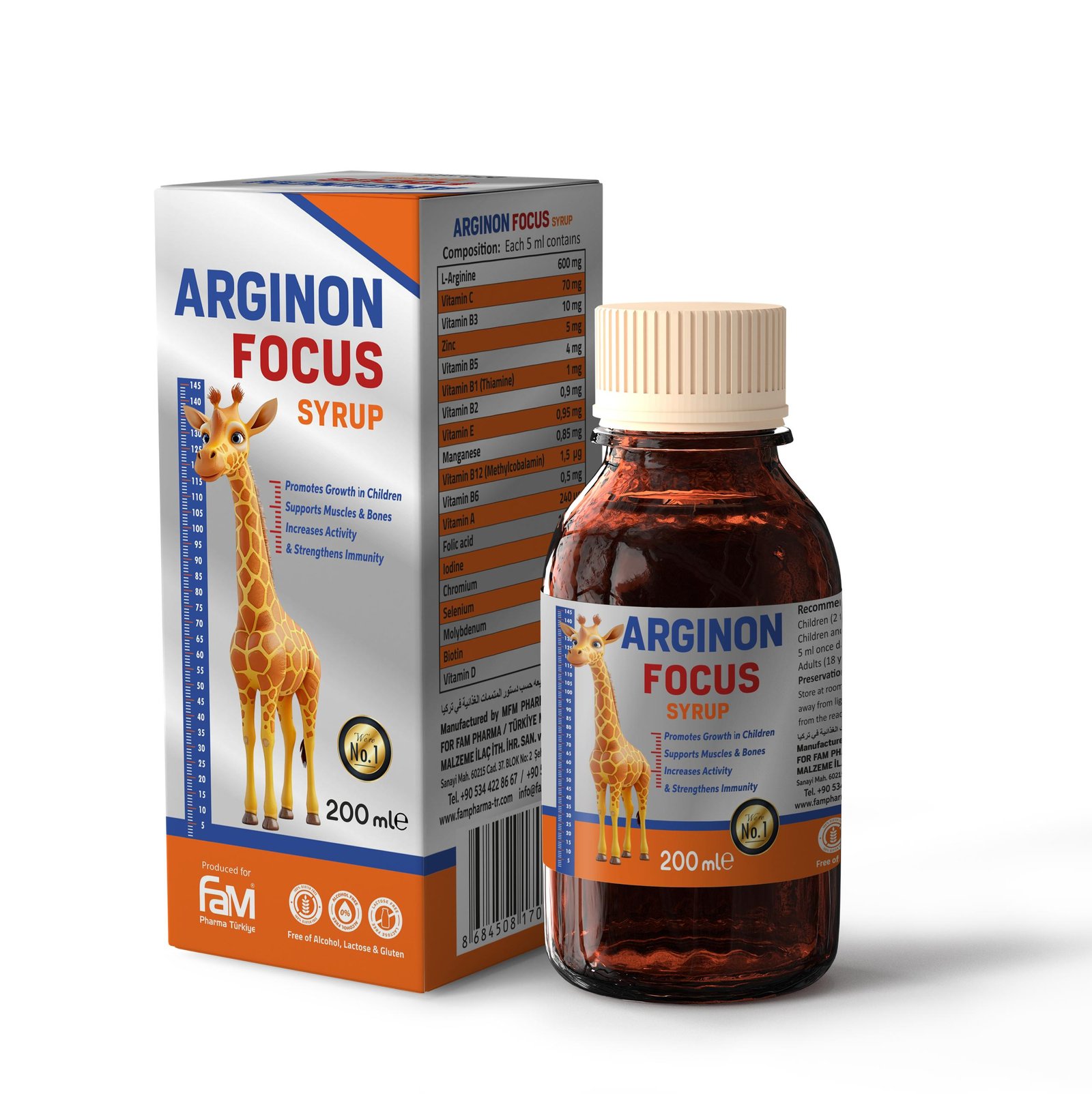 Arginon focus syrup 200ml