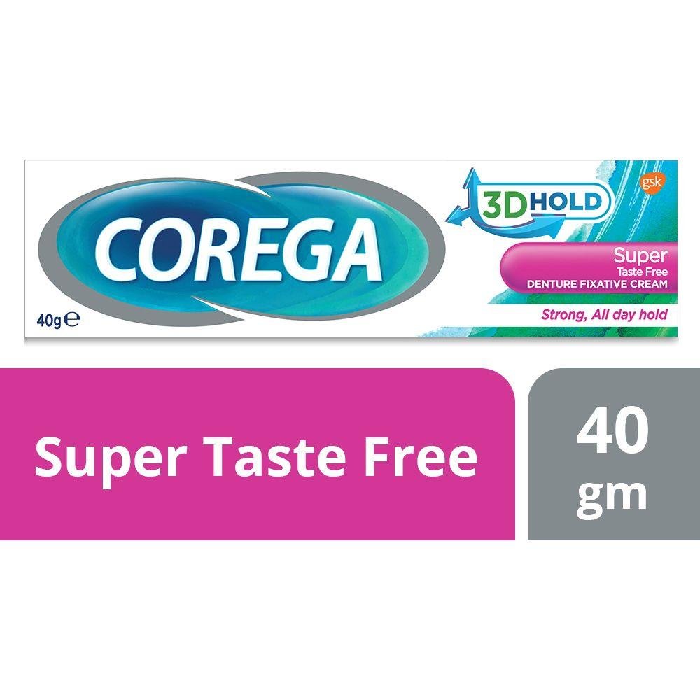 Corega Super Denture Fixative Taste Free Cream 40g