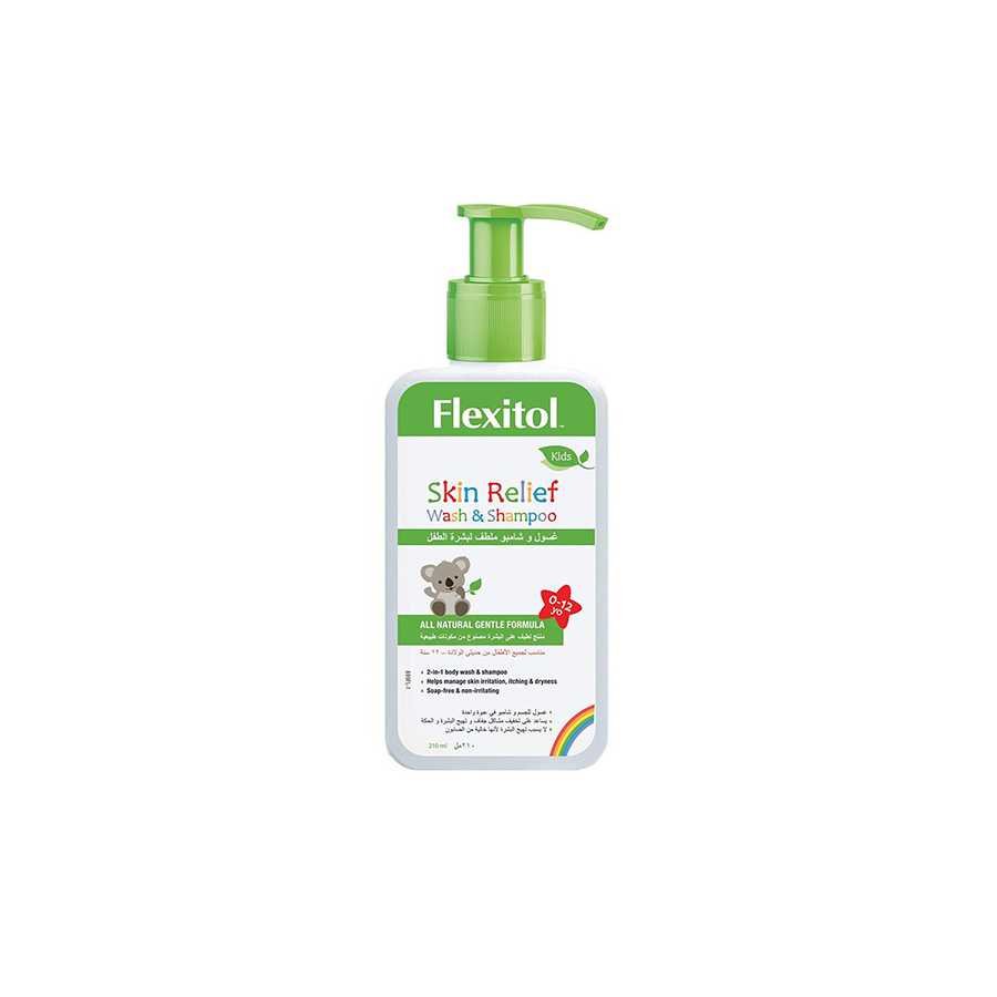Flexitol Skin Relief Kids Wash & Shampoo 210ml