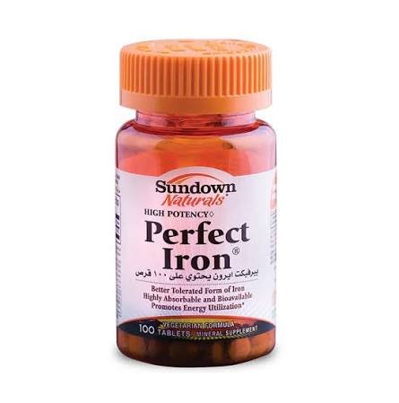 Sundown Perfect Iron 25mg Tablet 100