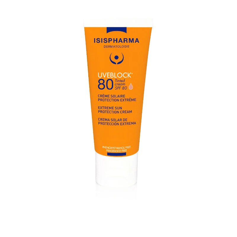 Isispharma Uveblock SPF 80 Tinted Sunblock Cream 40