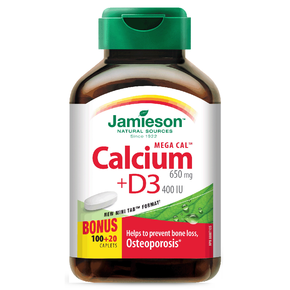 Jamieson Mega Cal + Vitamin D3 Tablet 120