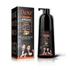 Dexe argan hair color shampoo black