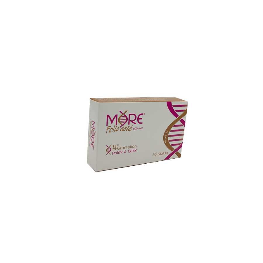 More Folic Acid 600mcg Capsule 30