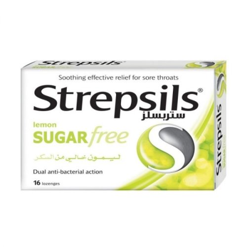 Strepsils Sugar Free Lemon Lozenge 16