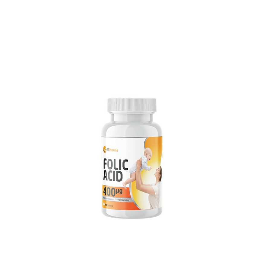 BT Pharma Folic Acid 400mcg Tablet 90