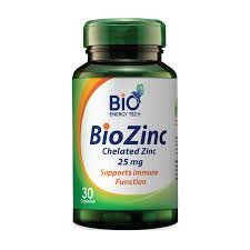 Bio Energy Bio Zinc 25mg Capsule 30